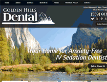 Tablet Screenshot of goldenhillsdental.net