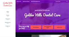 Desktop Screenshot of goldenhillsdental.com